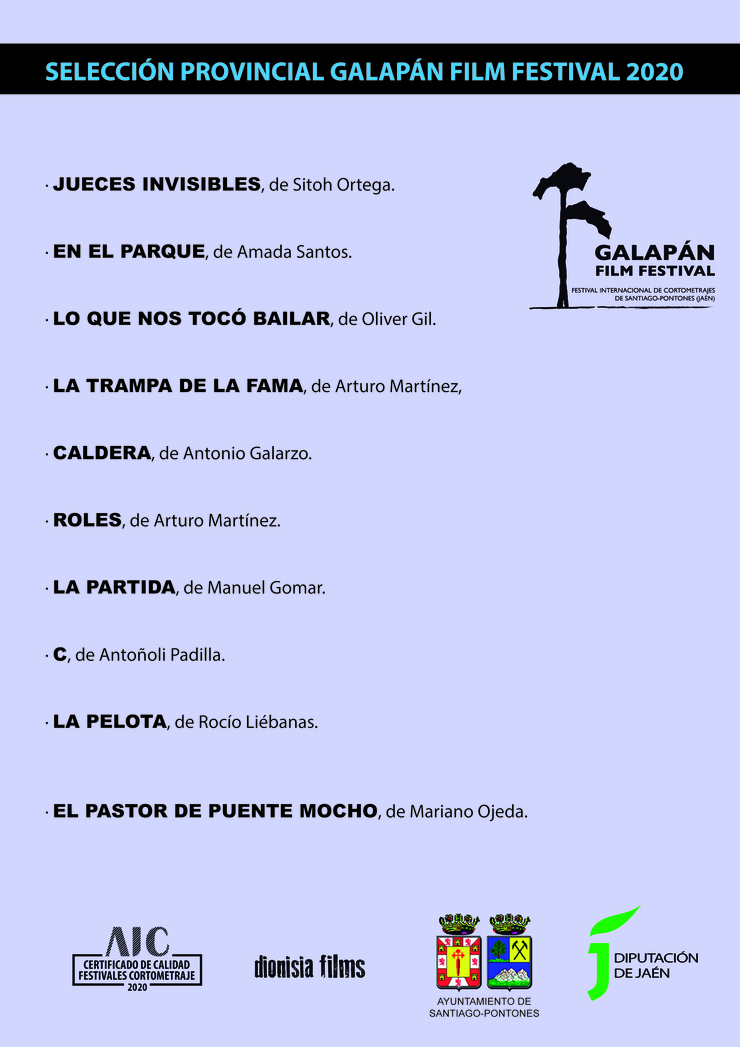 Galapán Film Festival Selección Jaén 2020